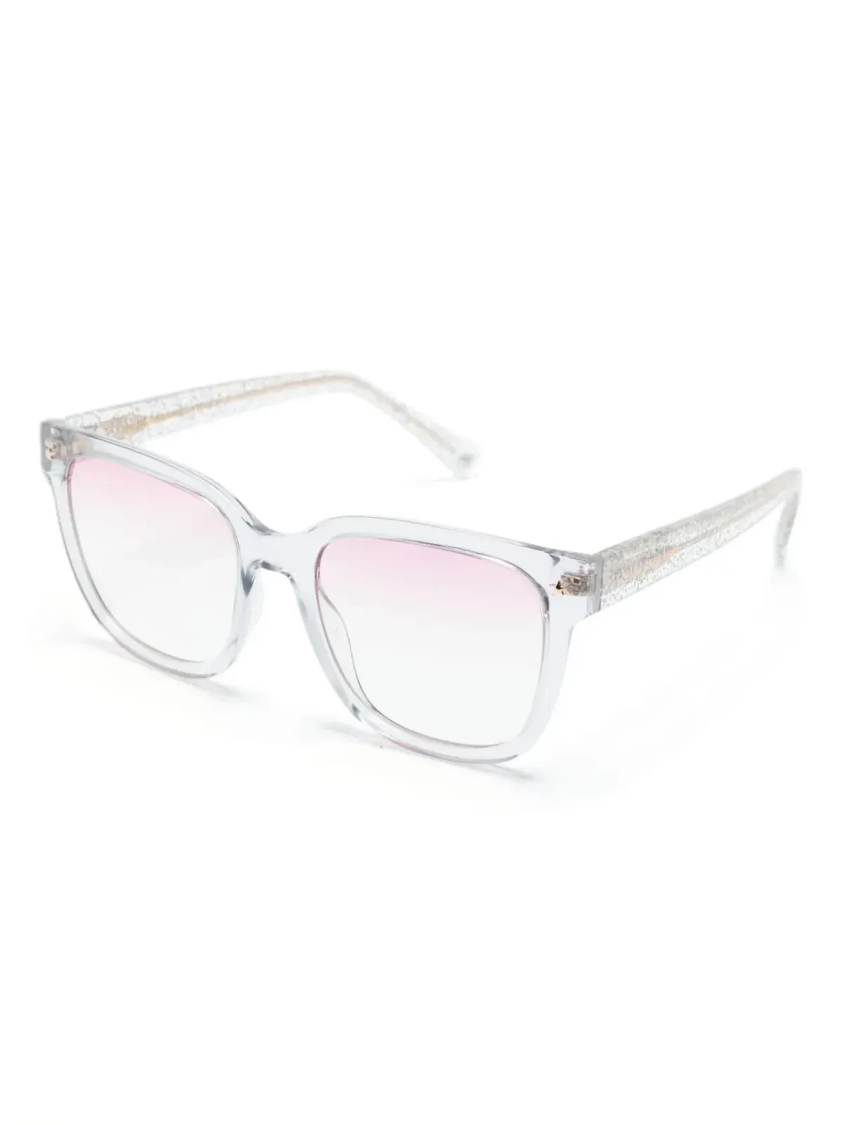 Chiara Ferragni グリッター スクエアフレーム サングラス - シルバー - 画像2