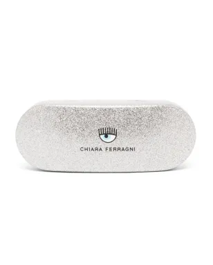 Chiara Ferragni グリッター スクエアフレーム サングラス - シルバー - サムネイル4