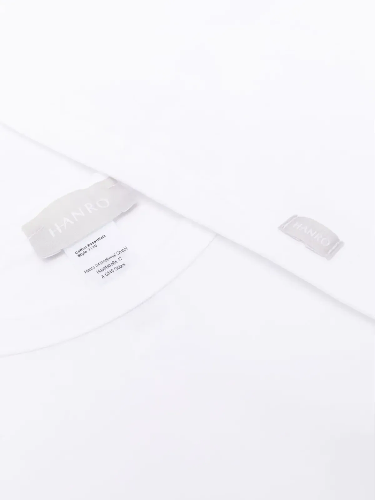 Hanro ロゴパッチTシャツ（2枚セット） - White - 画像4