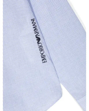 Emporio Armani Kids ロゴ刺繍コットンシャツ - サムネイル3