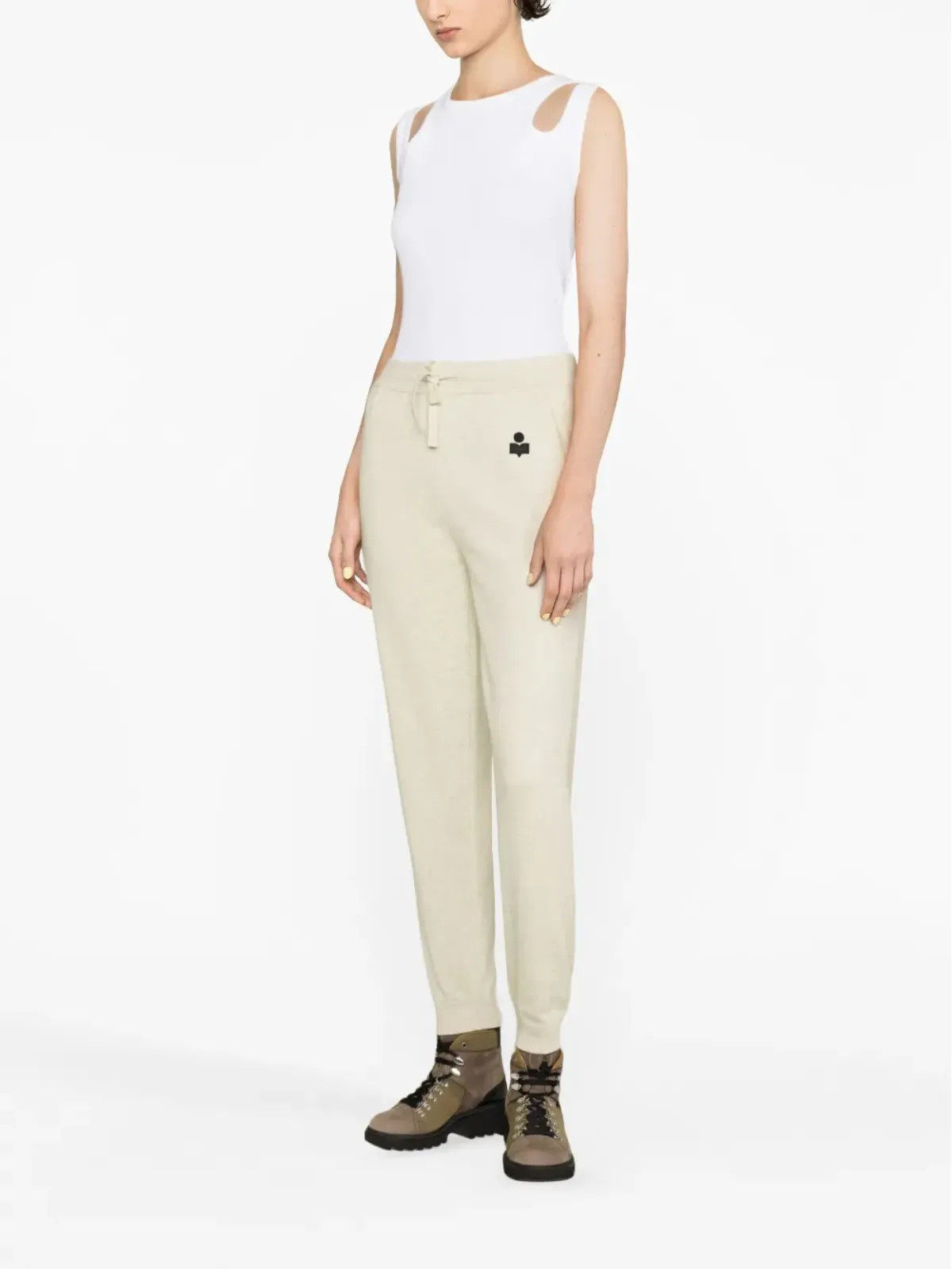 MARANT ÉTOILE キラ ドローストリング付きニットパンツ - 画像3