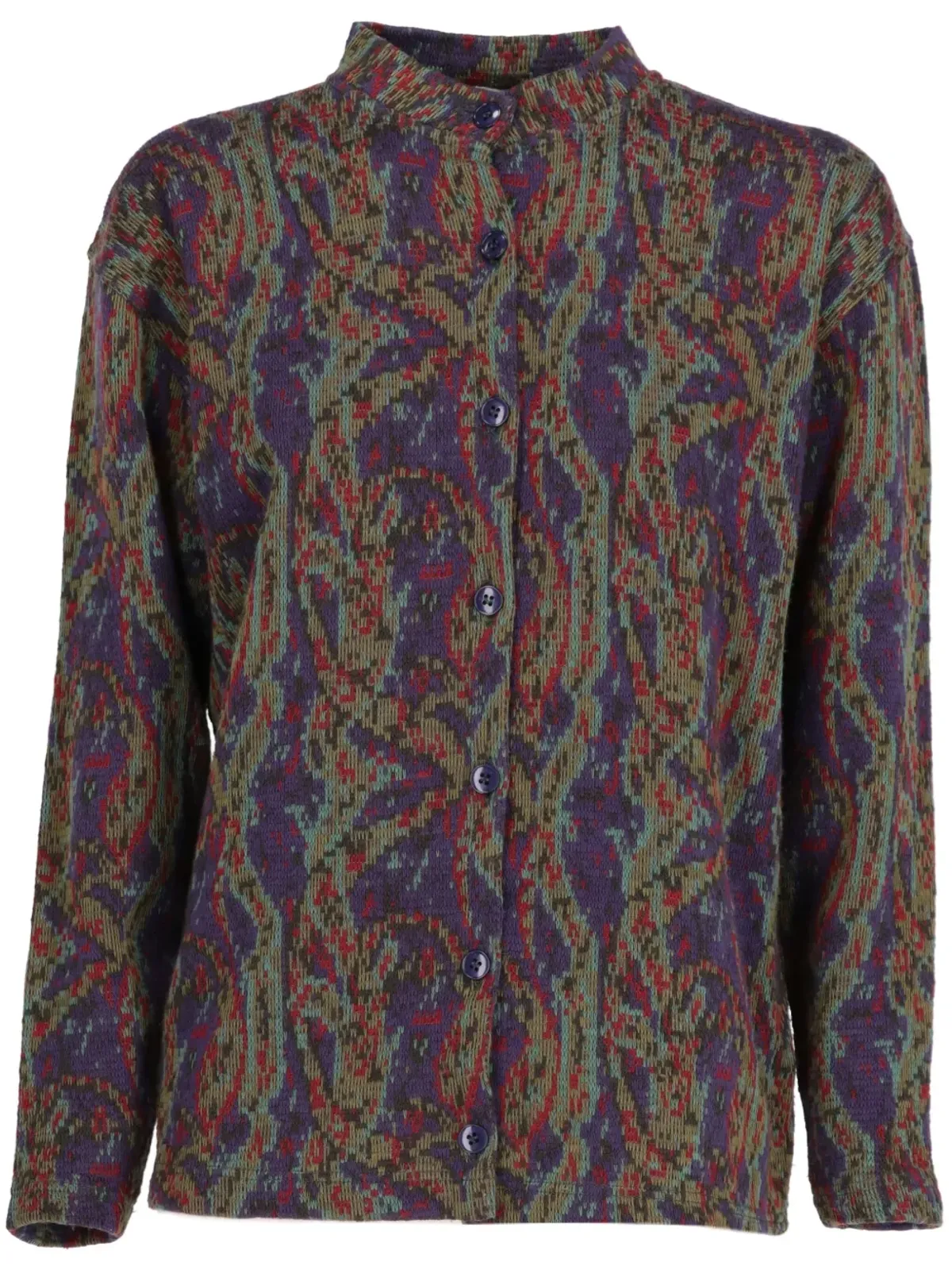 Missoni Pre-Owned 1990 アブストラクト柄カーディガン - 画像1