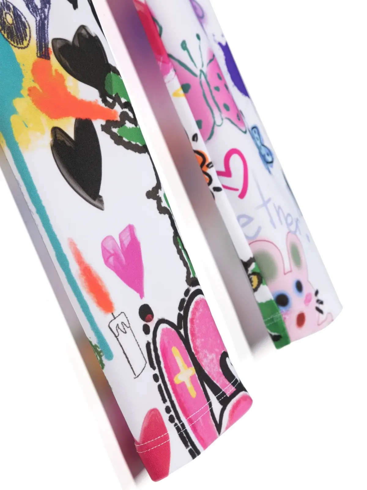 Khrisjoy Kids グラフィックプリント ウエストゴム入りレギンス - 画像3