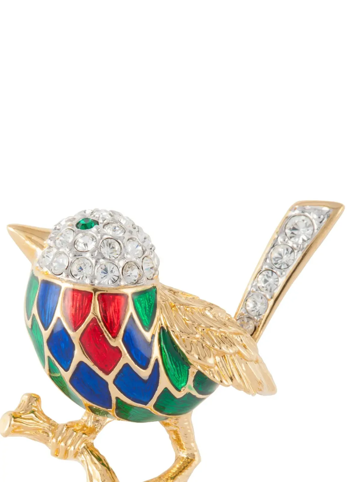 Susan Caplan Vintage 鳥モチーフ ブローチ（ゴールド） - 画像2