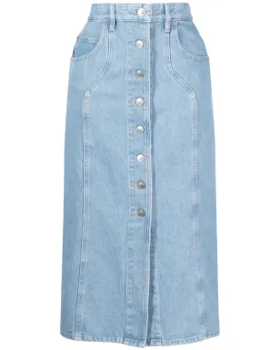MARANT ÉTOILE ヴァンディ デニム ミディスカート ブルー - サムネイル1