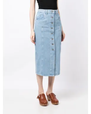 MARANT ÉTOILE ヴァンディ デニム ミディスカート ブルー - サムネイル3