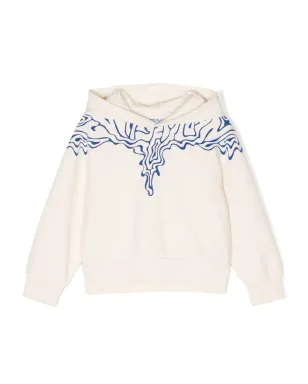 COUNTY OF MILAN KIDS Fluid Wings コットン フーディー - サムネイル1