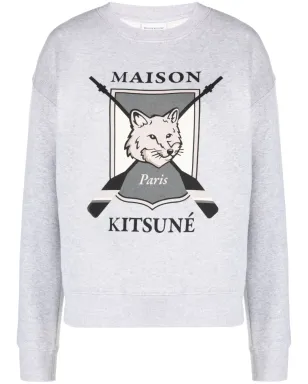 Maison Kitsuné キツネモチーフ メランジコットン スウェットシャツ - サムネイル1