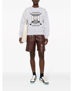 Maison Kitsuné キツネモチーフ メランジコットン スウェットシャツ - サムネイル2