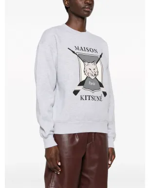 Maison Kitsuné キツネモチーフ メランジコットン スウェットシャツ - サムネイル3