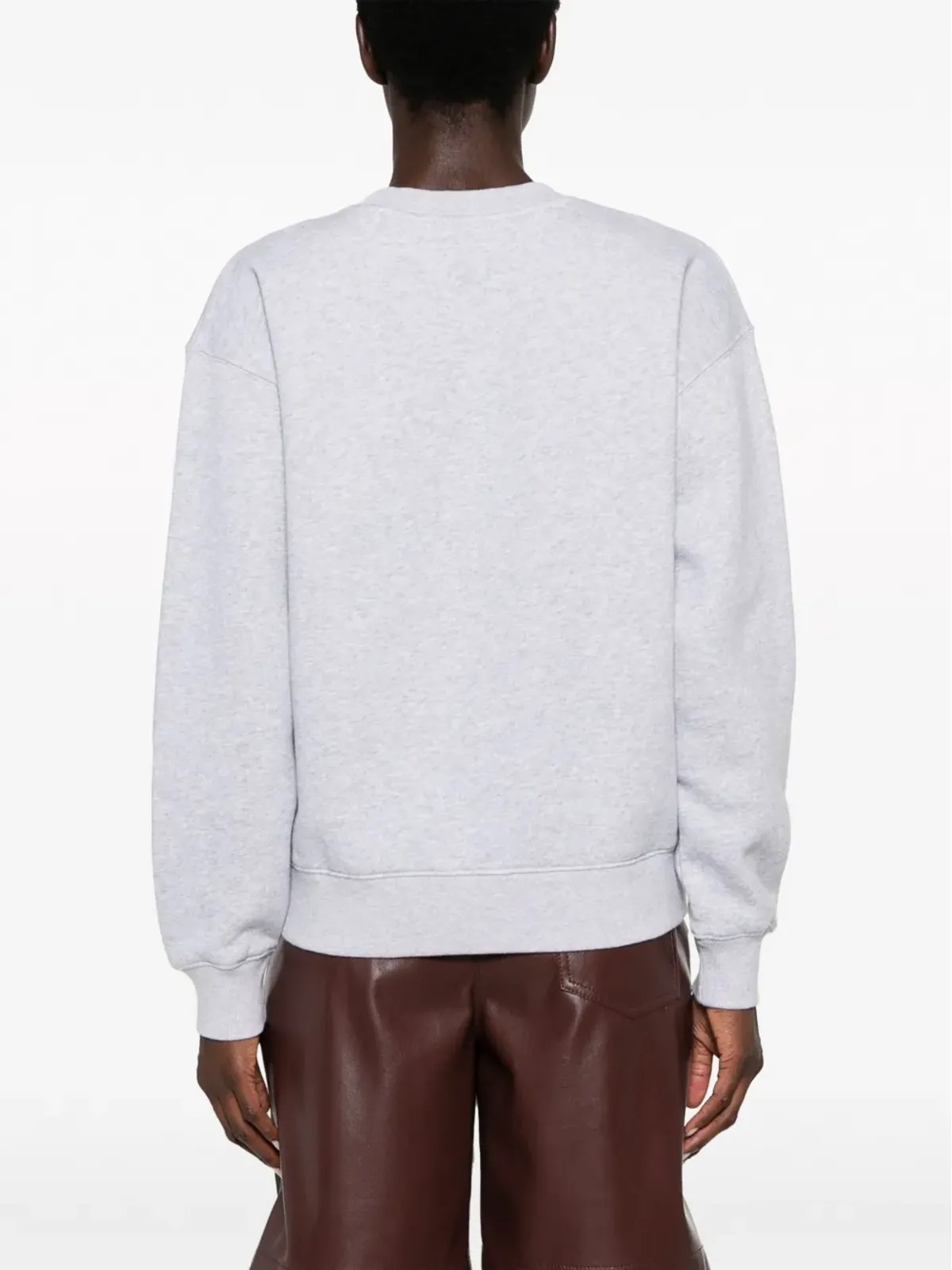 Maison Kitsuné キツネモチーフ メランジコットン スウェットシャツ - 画像4