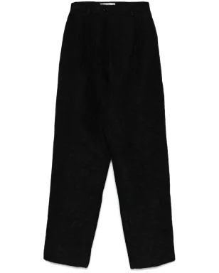 Valentino Garavani Pre-Owned 1980s キルティングパンツ ブラック - サムネイル1