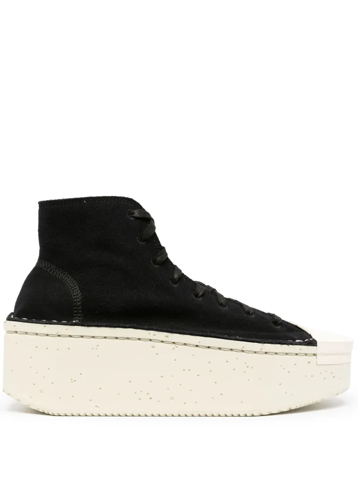 Y-3 レースアップ・プラットフォームスニーカー - 画像1