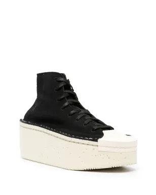 Y-3 レースアップ・プラットフォームスニーカー - サムネイル2
