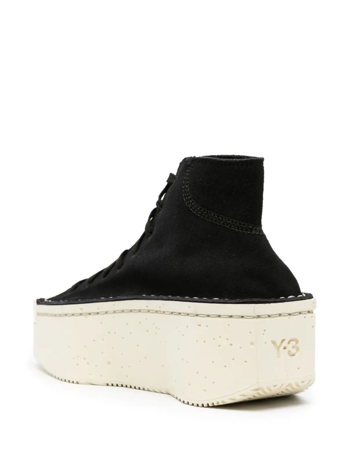 Y-3 レースアップ・プラットフォームスニーカー - 画像3