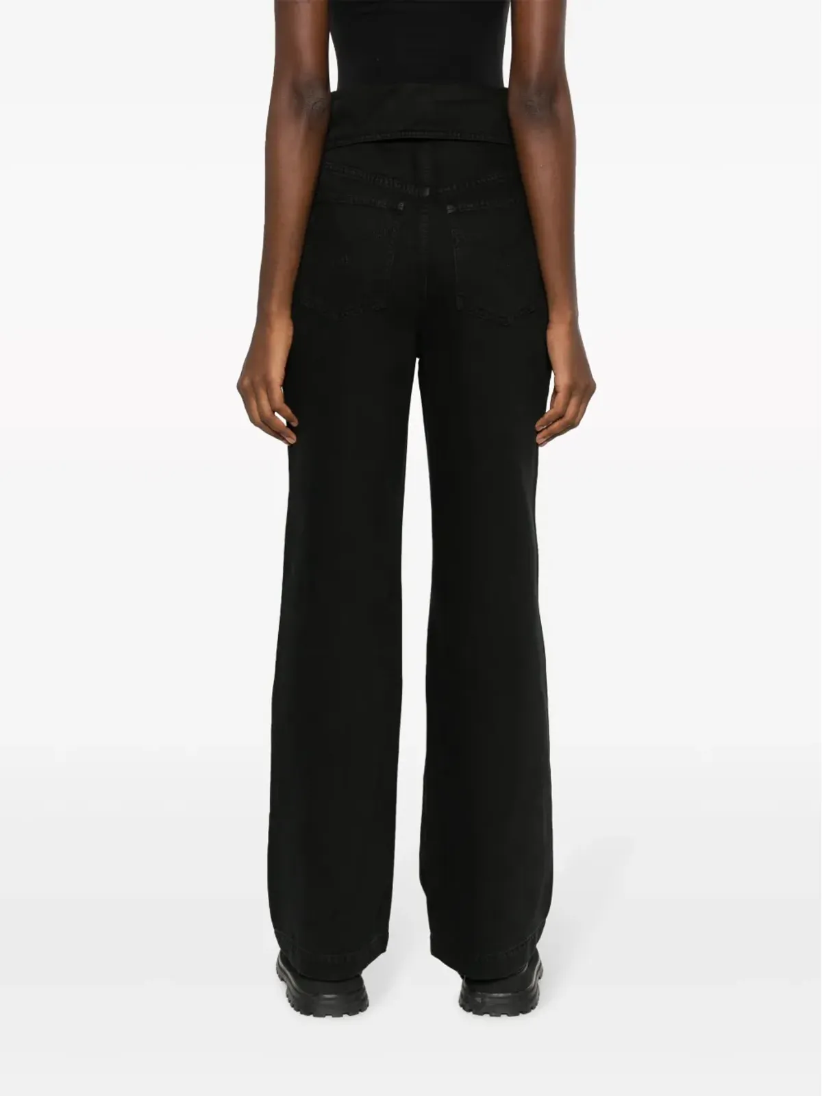 MOSCHINO JEANS 折り返しエッジのフレアジーンズ - 画像4