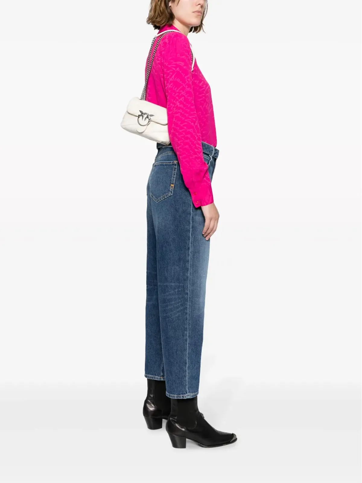 PINKO ベビーラブ キルティングレザー ショルダーバッグ - White - 画像2