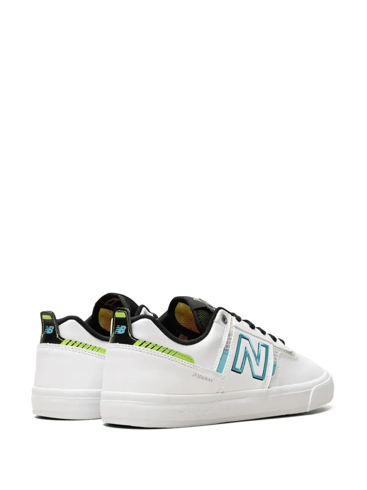 New Balance Numeric 306 ホワイト アクアスカイ スニーカー - 画像3