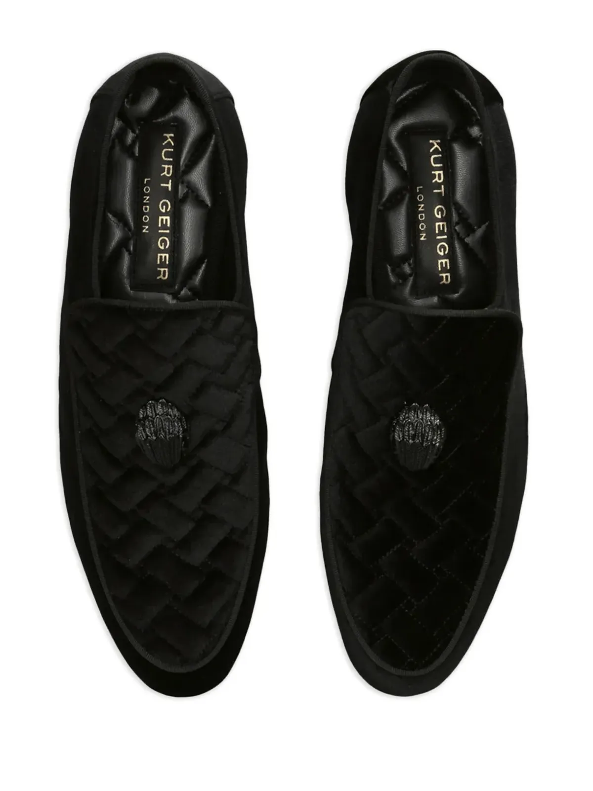 Kurt Geiger London イーグルヘッド ベルベット ローファー - 画像4