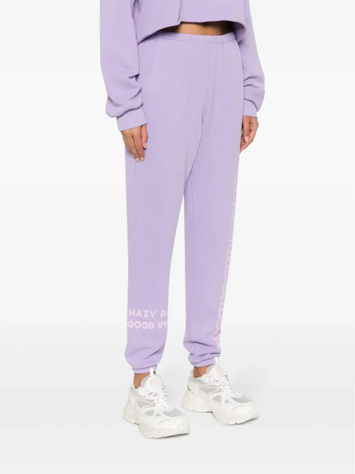 ELECTRIC & ROSE Siesta logo-print track pants - Purple - 画像3