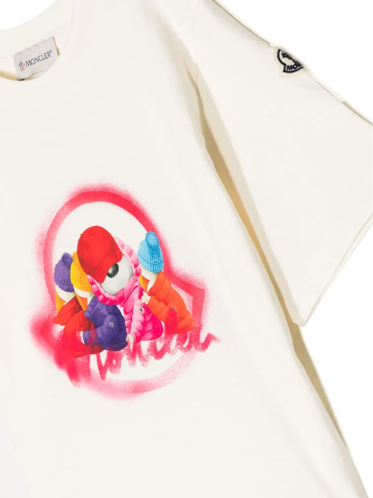 Moncler Enfant グラフィックプリント綿Tシャツ - 画像3