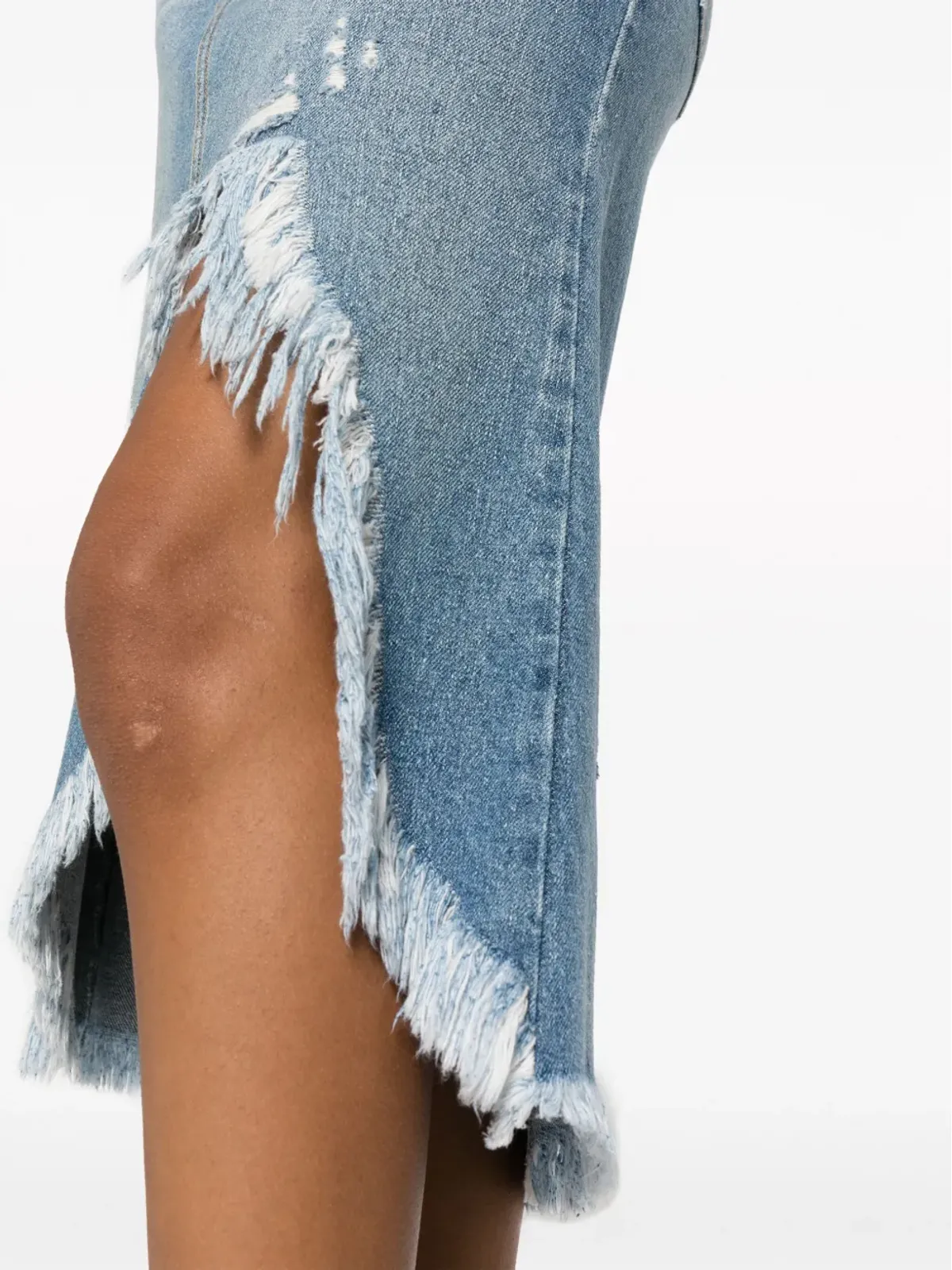 Chloé アシンメトリック デニム ミディ スカート - 画像5