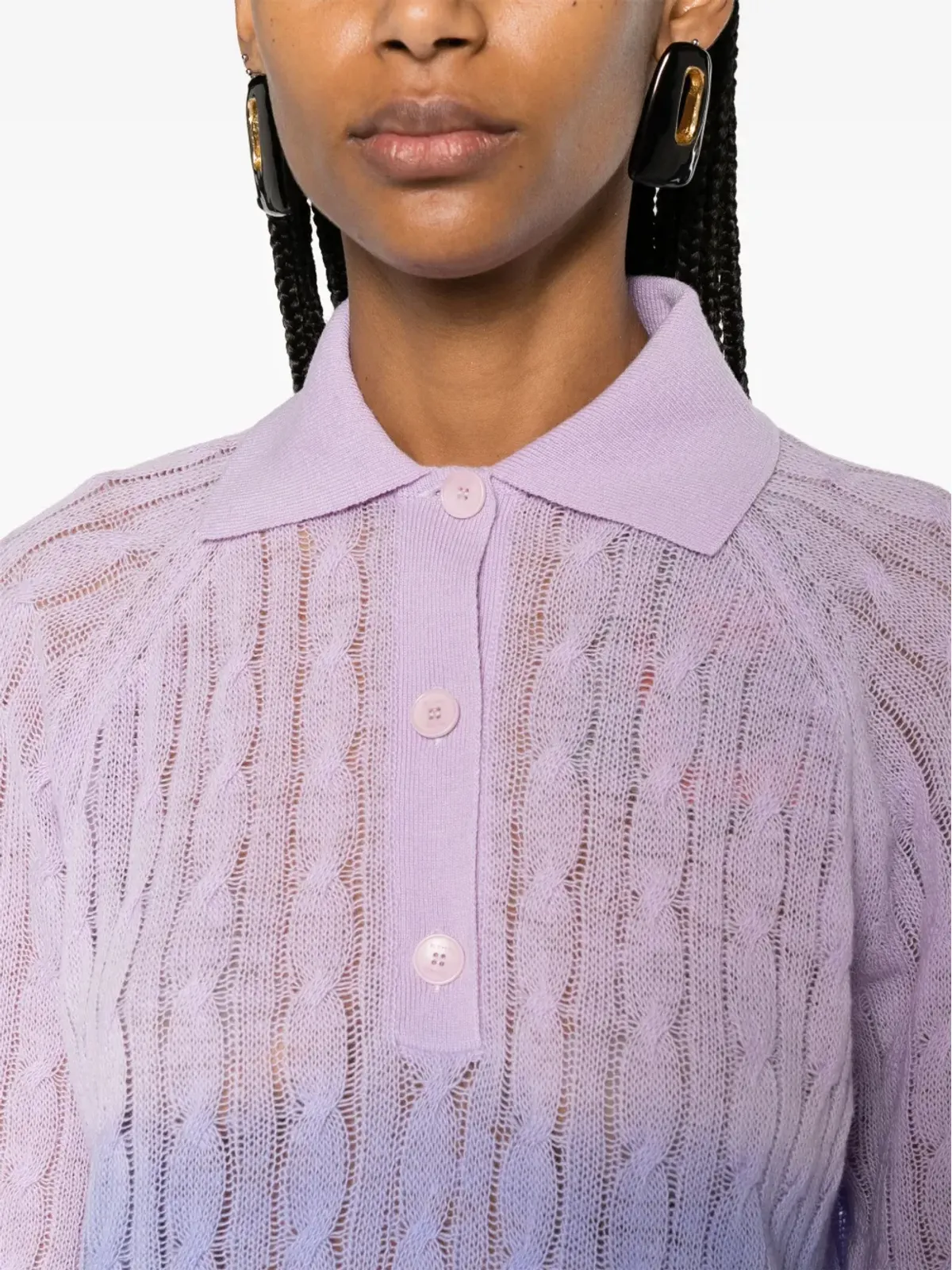ETRO グラデーション風ウールニットセーター - 画像5