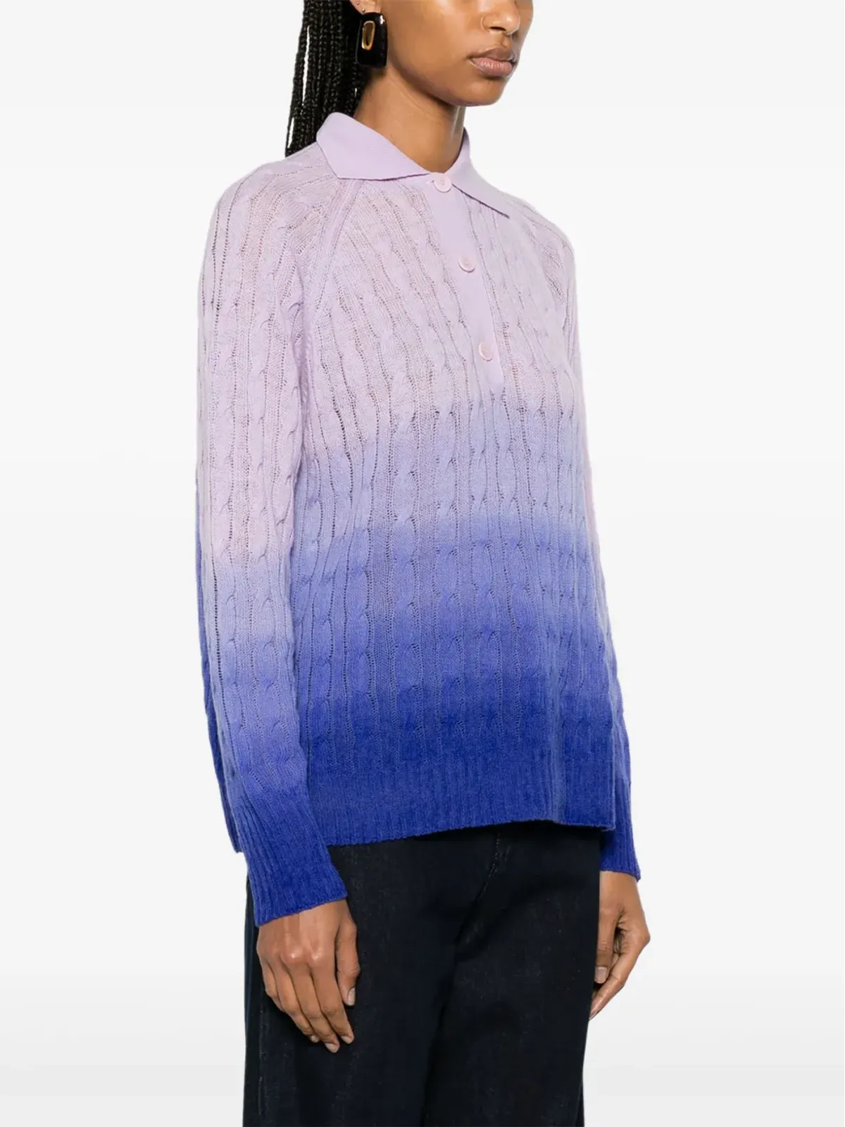 ETRO グラデーション風ウールニットセーター - 画像3