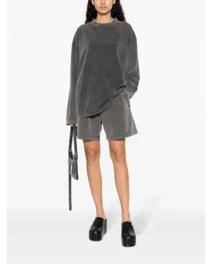 Acne Studios フェードエフェクト コットンショーツ - グレー - サムネイル3
