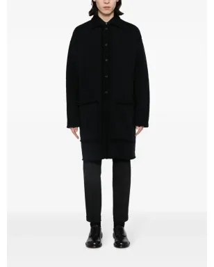 Yohji Yamamoto raw-edge knitted cardigan - Black - サムネイル2