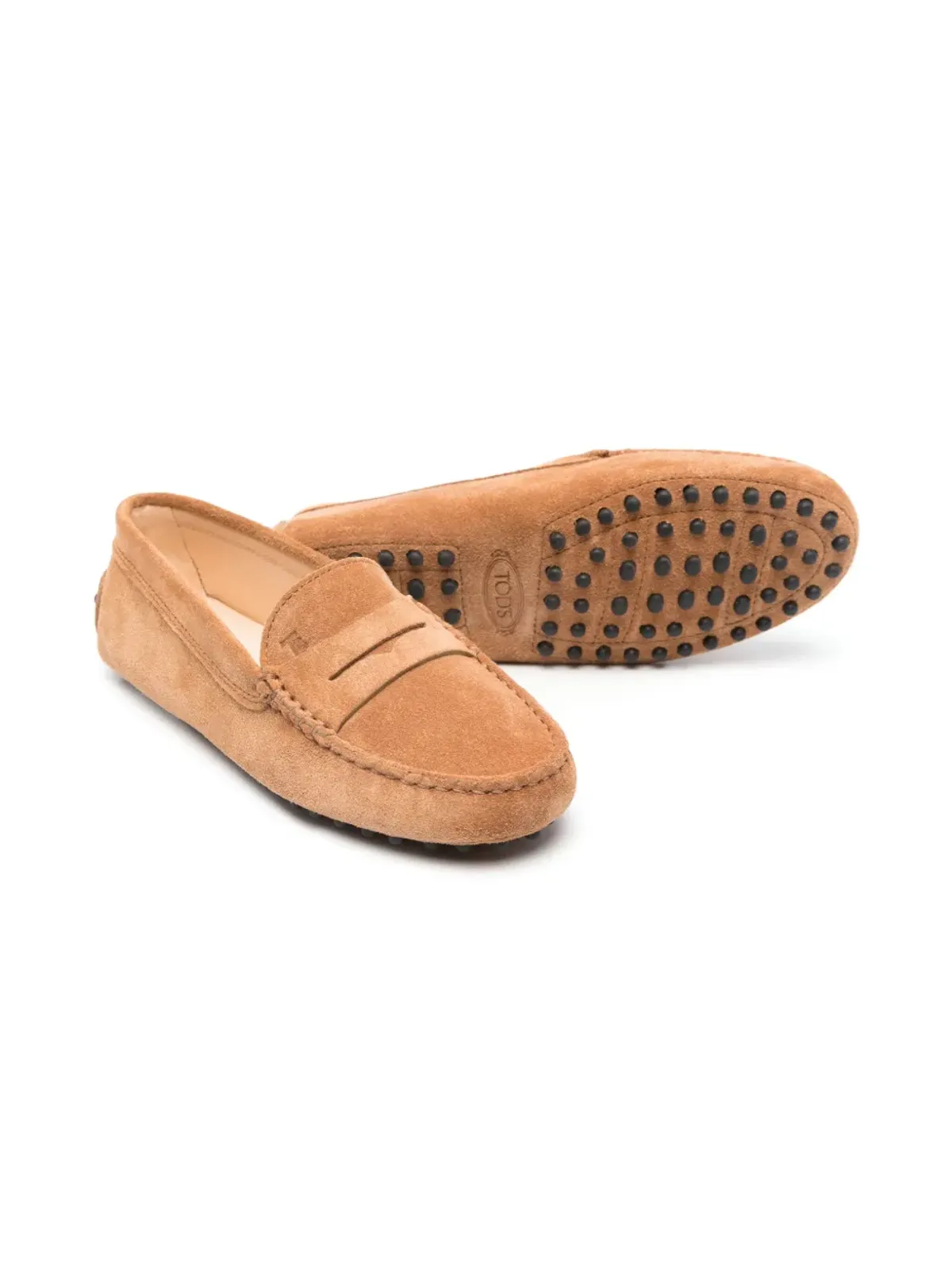 Tod's Kids ロゴエンボス ペニーローファー - 画像2