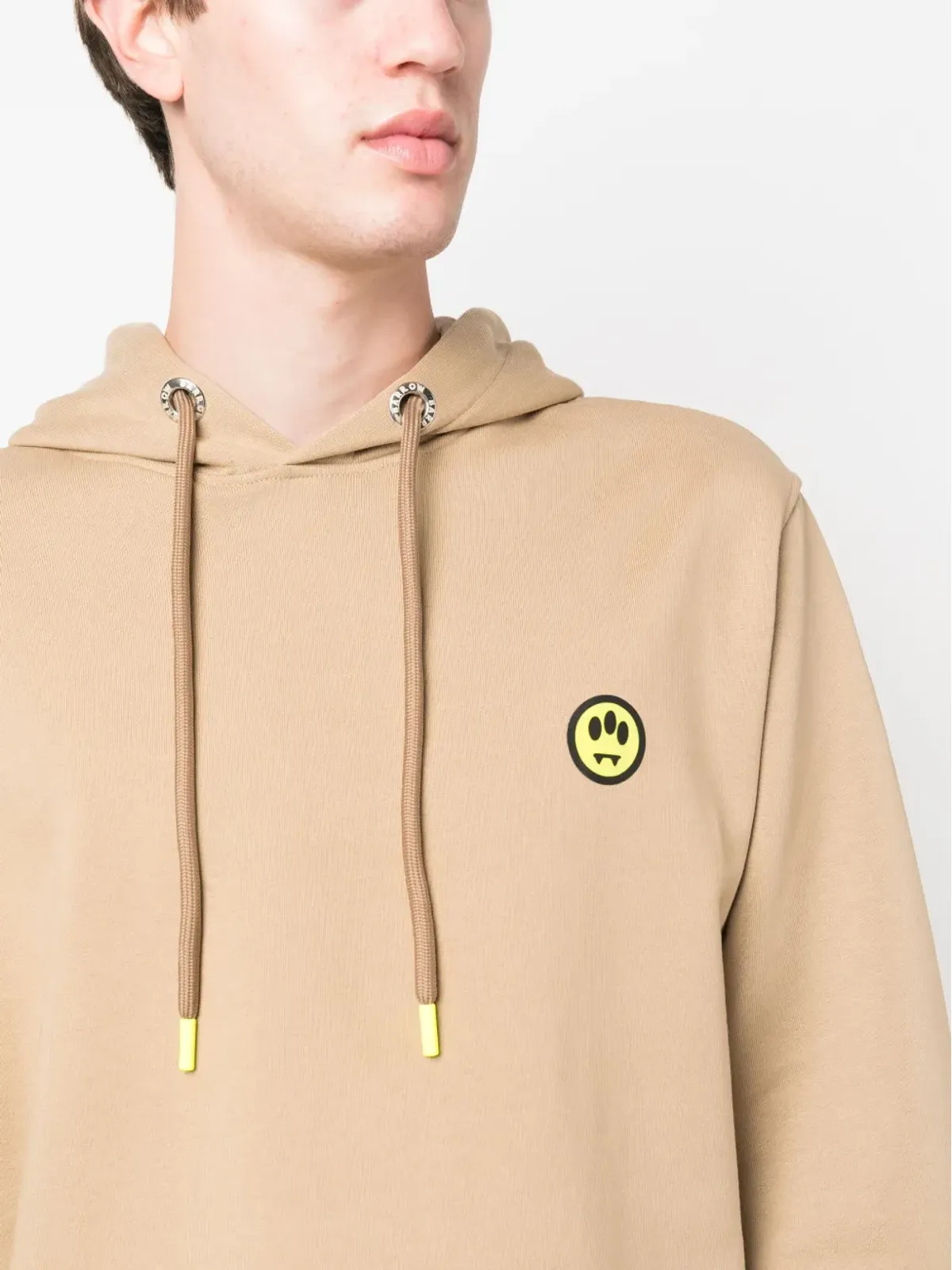 BARROW ロゴプリント コットン フーディー - Brown - 画像5