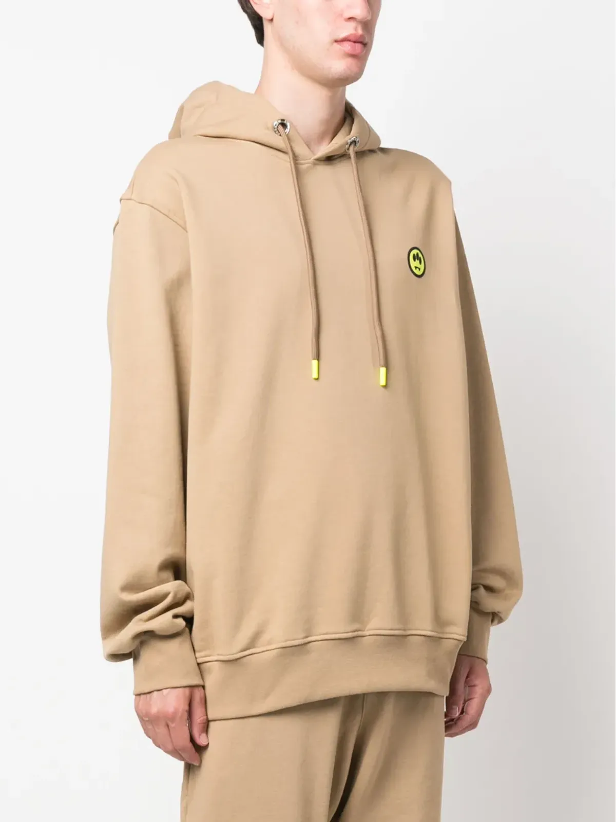 BARROW ロゴプリント コットン フーディー - Brown - 画像3