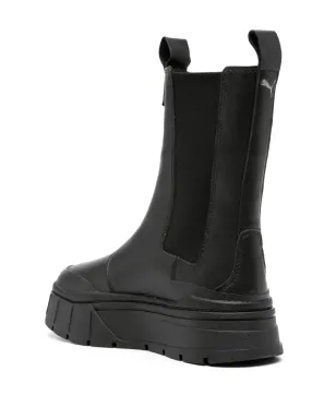 PUMA Mayze Stack 50mm レザー チェルシーブーツ - ブラック - サムネイル3