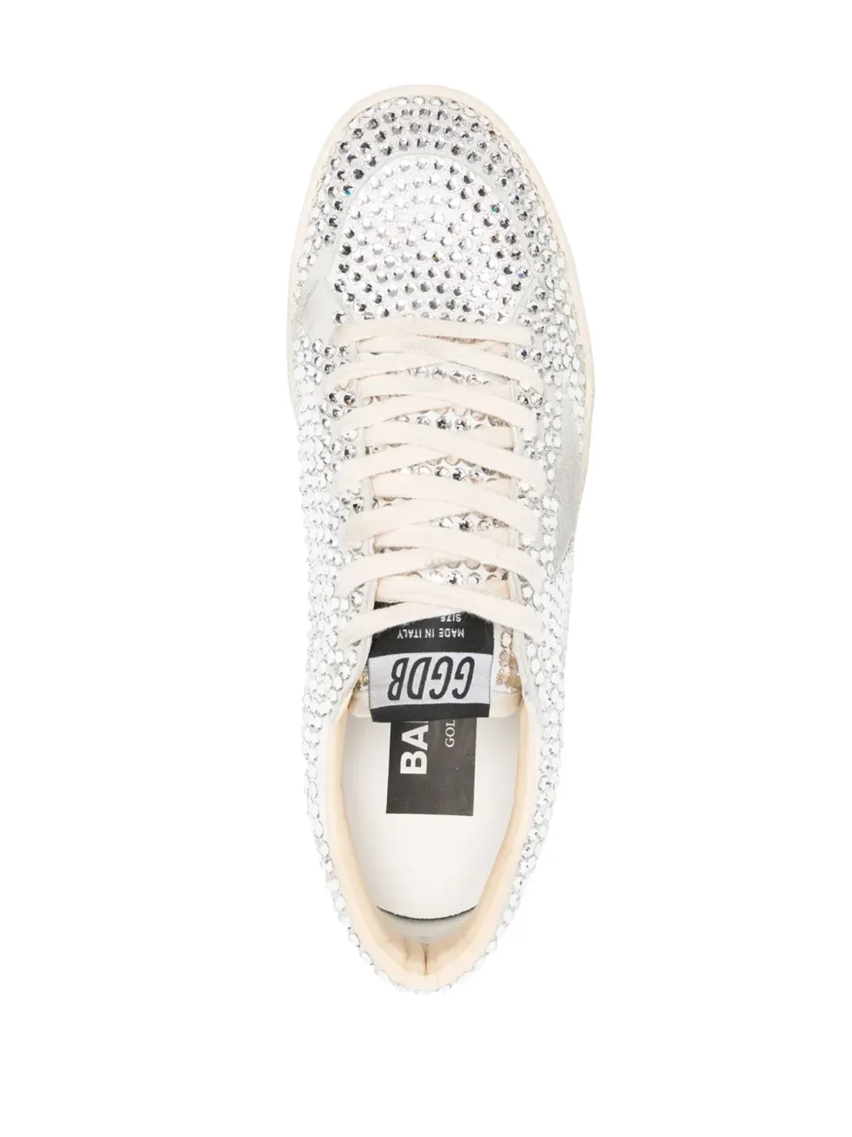 Golden Goose Ball Star ラインストーン付きスエードスニーカー - 画像4