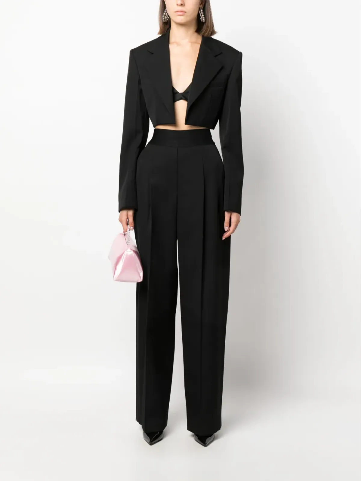 Alexander Wang クロップドウールブレザー - 画像2