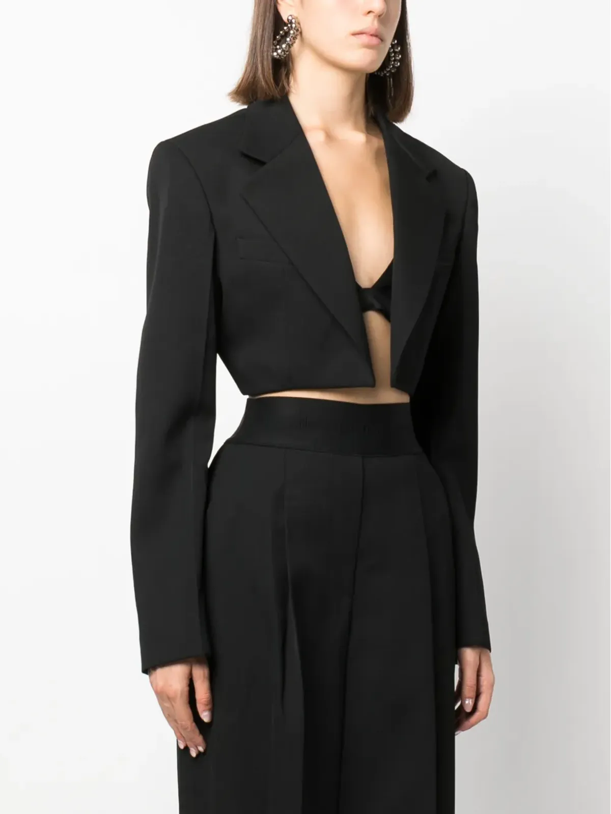Alexander Wang クロップドウールブレザー - 画像3