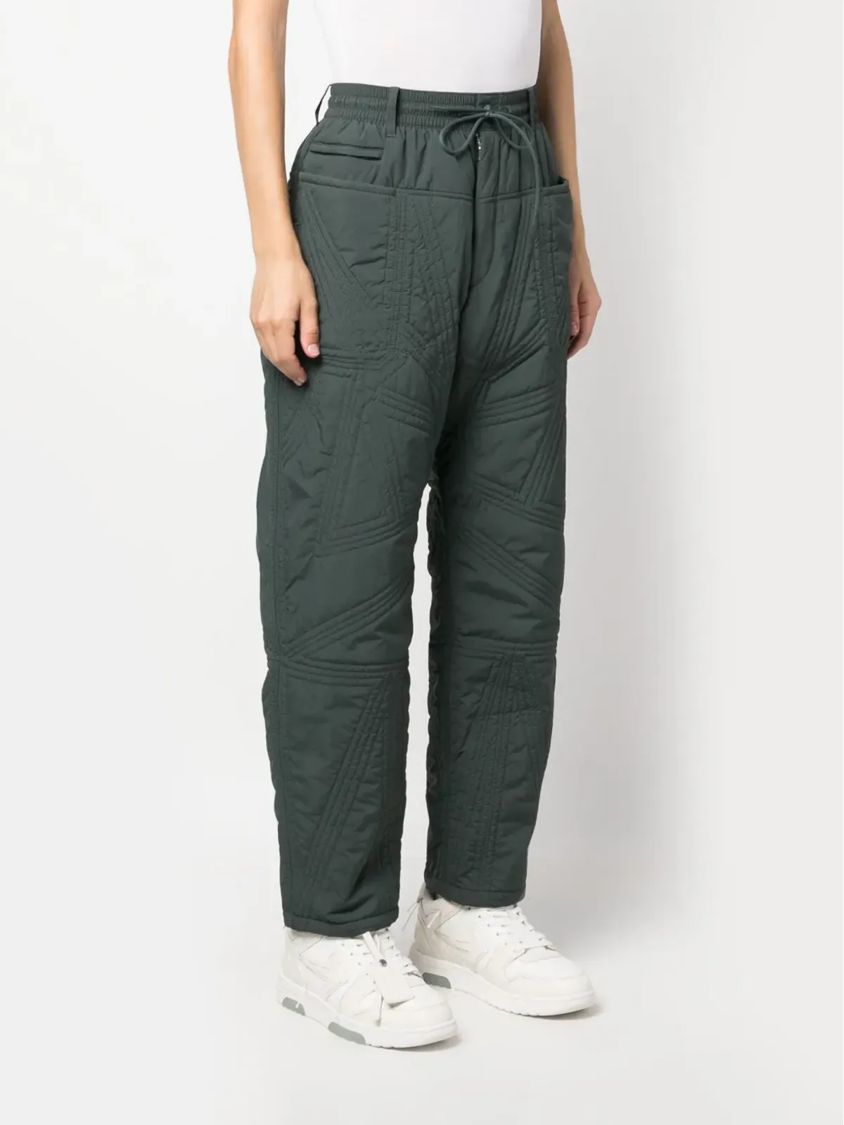 Y-3 キルテッド ドローストリング ウェストパンツ - 画像3