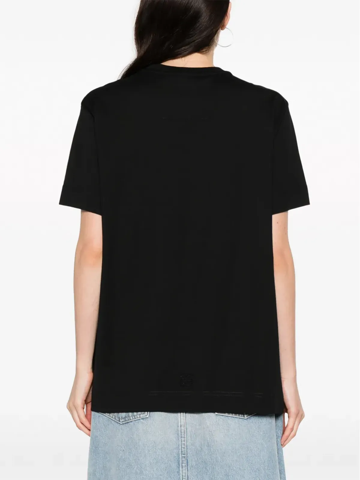 Givenchy ラインストーン装飾コットンTシャツ ブラック - 画像4