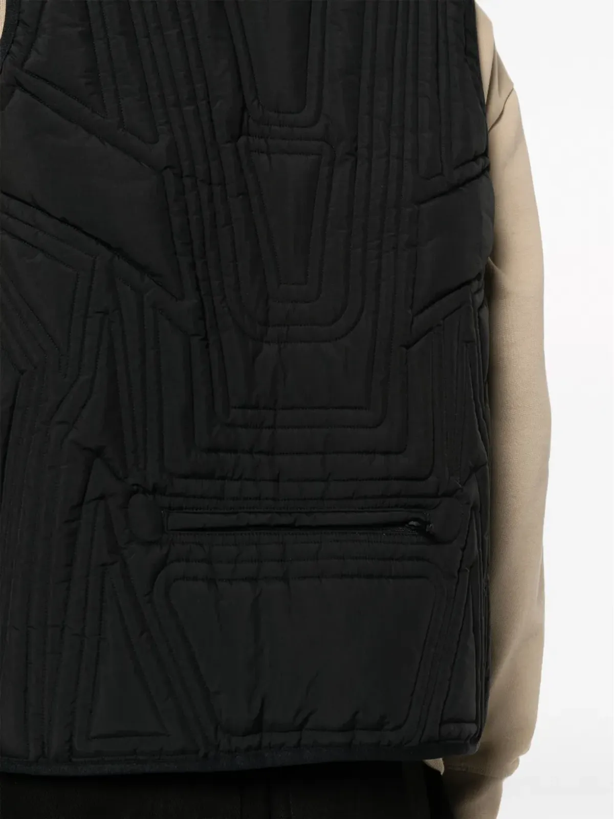 Y-3 キルテッドジップアップベスト - 画像5