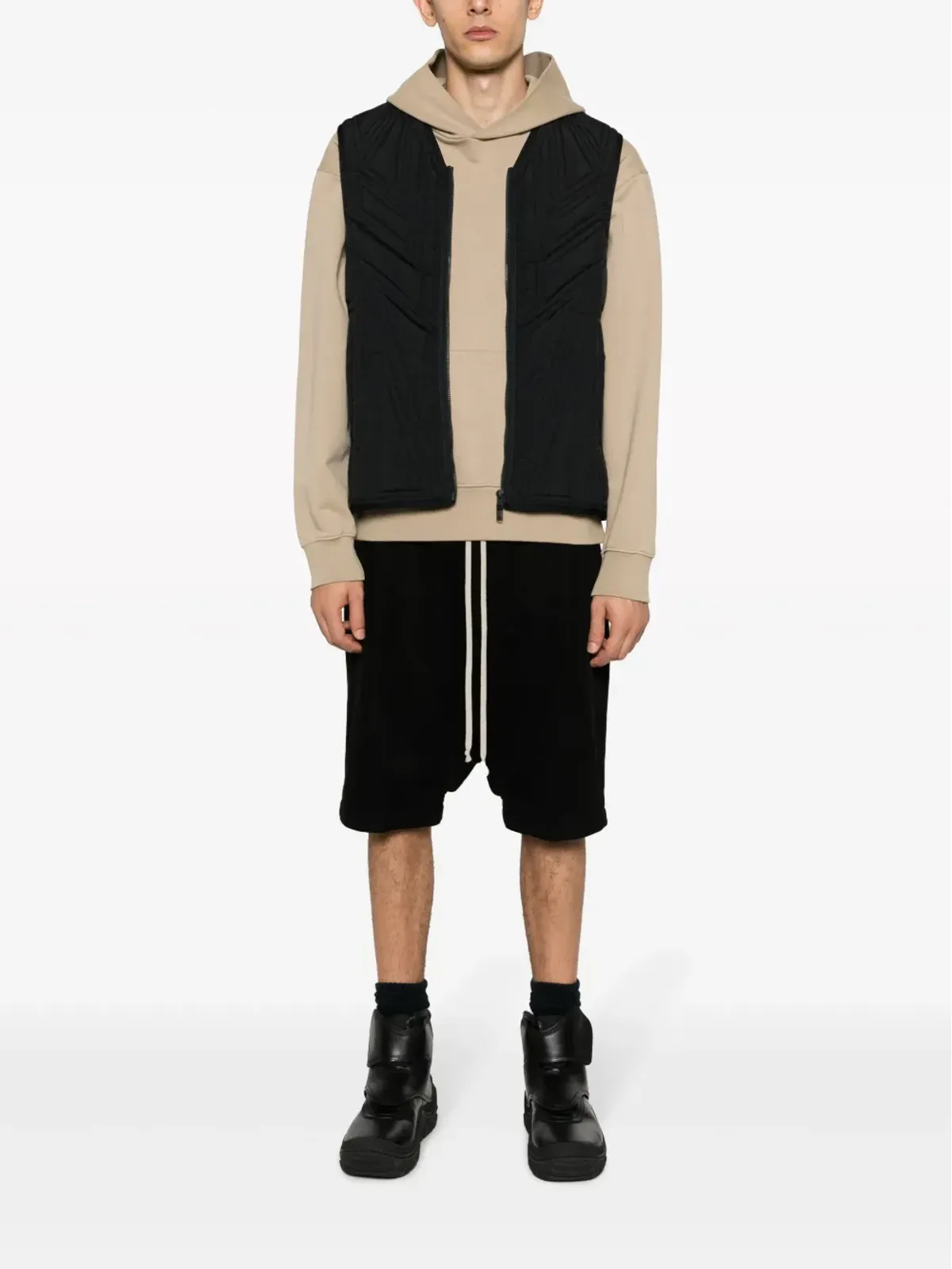 Y-3 キルテッドジップアップベスト - 画像2