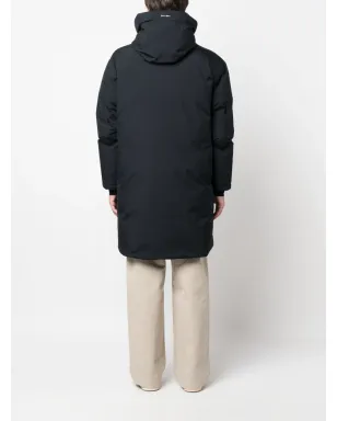 Herno ロゴプリント ジップアップ フード付き ダウンコート - サムネイル4