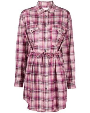MARANT ÉTOILE Liliane チェック柄シャツドレス - サムネイル1