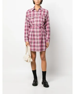 MARANT ÉTOILE Liliane チェック柄シャツドレス - サムネイル2