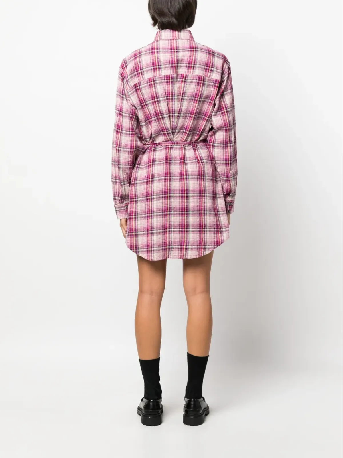 MARANT ÉTOILE Liliane チェック柄シャツドレス - 画像4