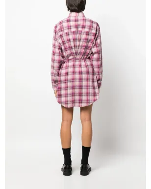 MARANT ÉTOILE Liliane チェック柄シャツドレス - サムネイル4