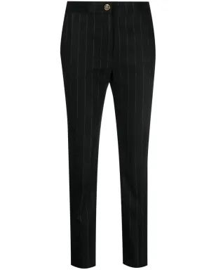 Versace Jeans Couture ピンストライプ柄スリムカットパンツ - ブラック - サムネイル1