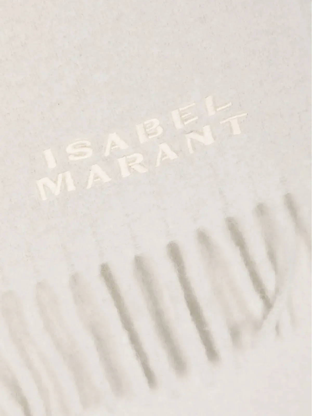 ISABEL MARANT Firny ロゴ刺繍スカーフ - 画像2