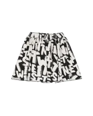 TWINSET Kids ロゴプリント フレアスカート - サムネイル1