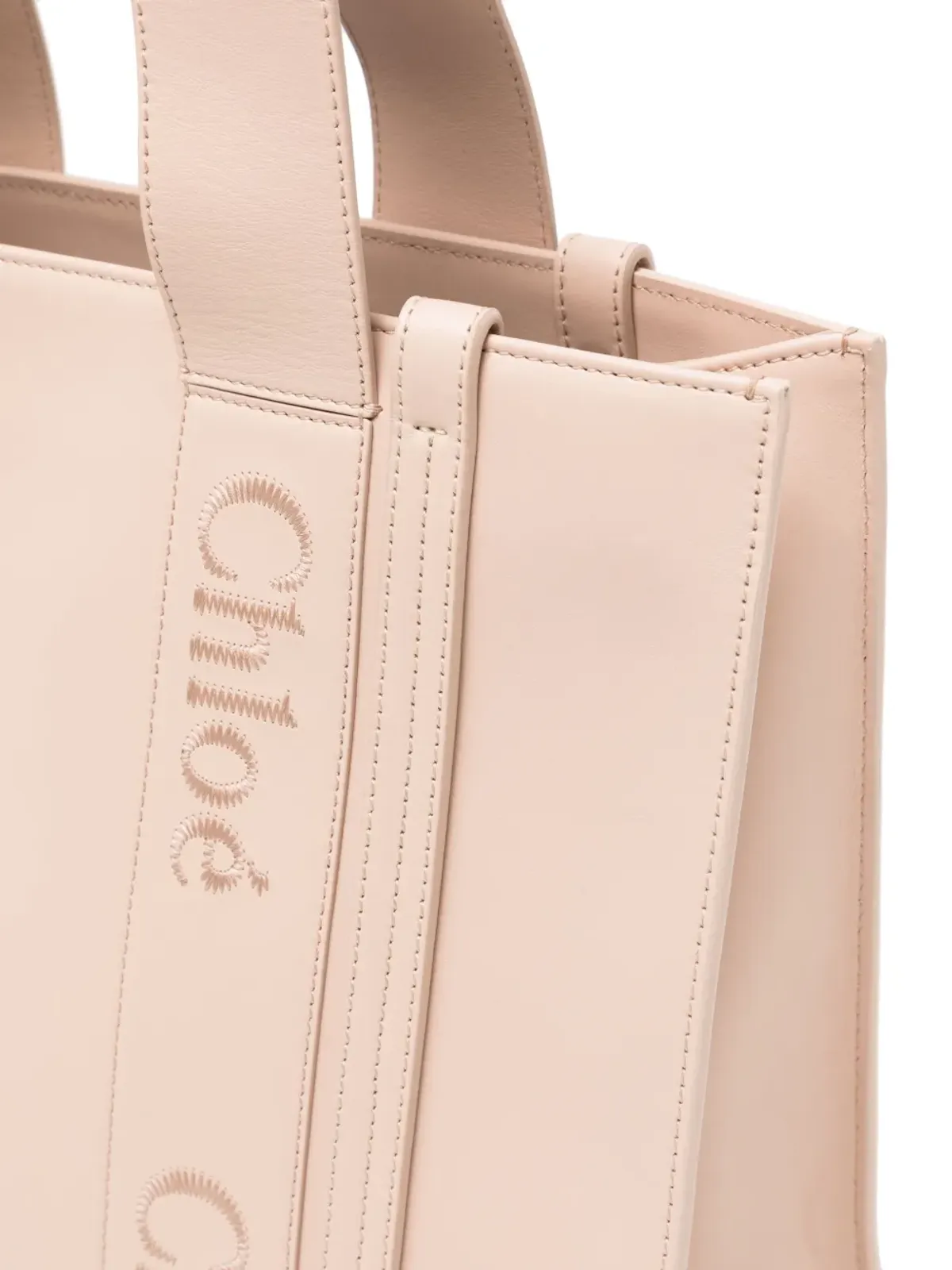 Chloé Woody レザー トートバッグ - ピンク - 画像4